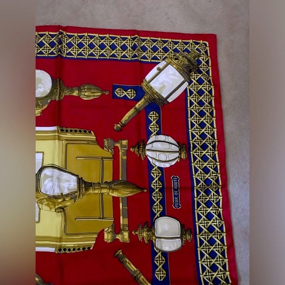 Hermès Hermes 90cm scarf Feux de Routes - Picture 2 of 11